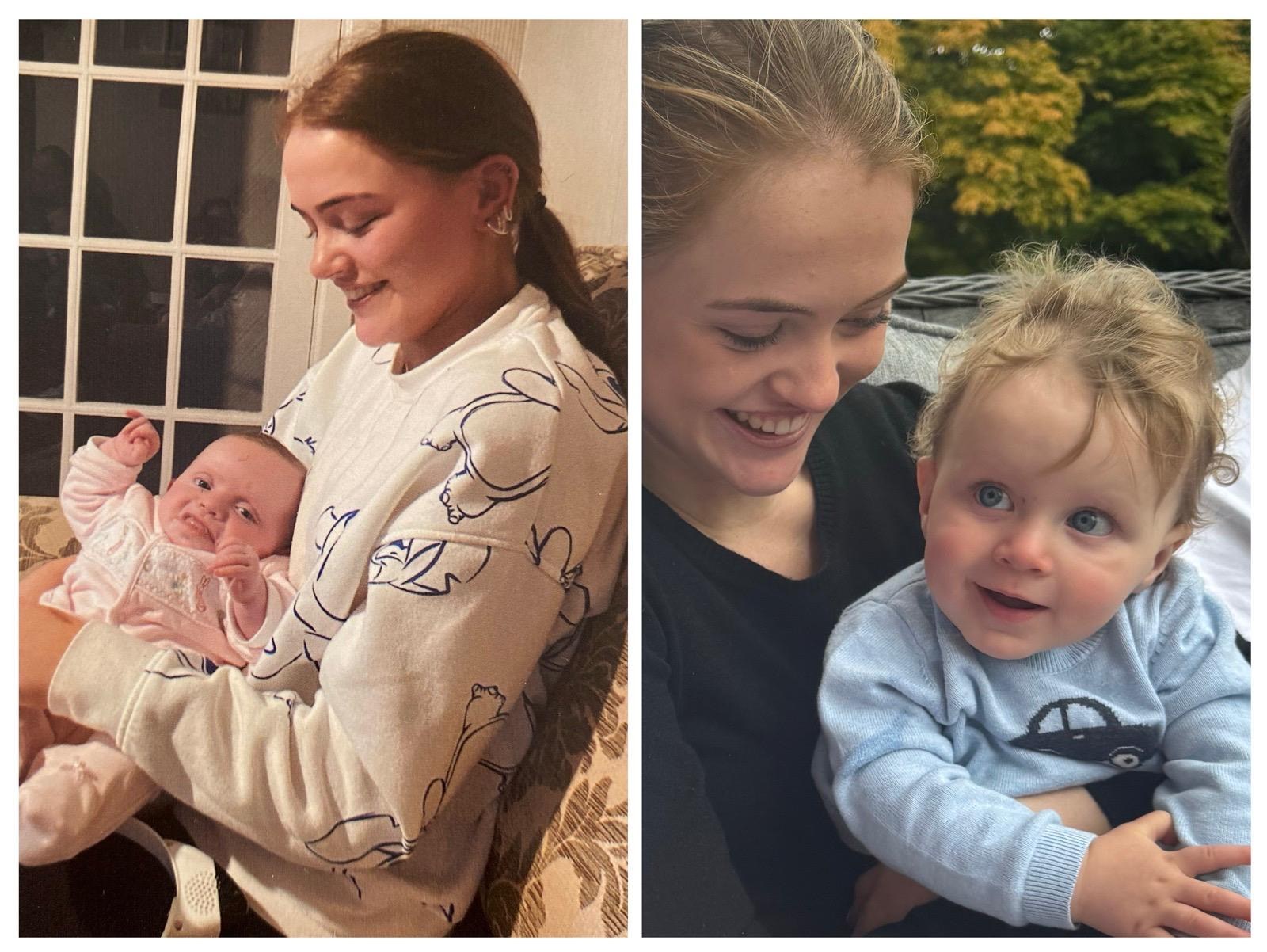 Bronagh English with a child